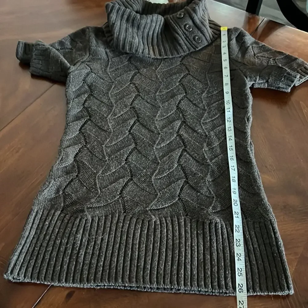 Worthington Brown Cowl Neck Tunic Sweater Woman's Size Small Y2K